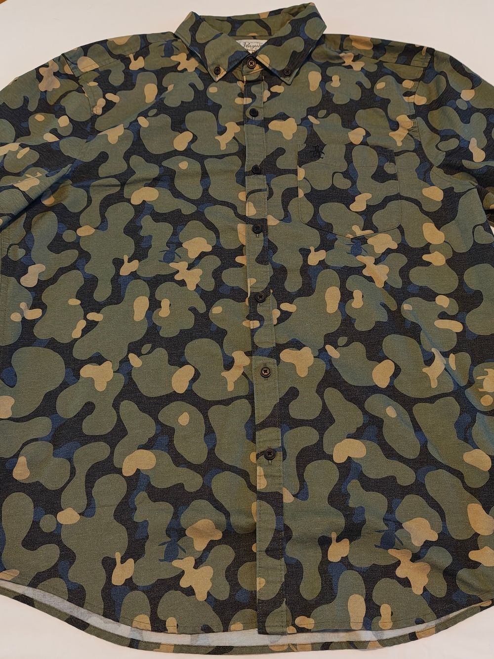 Original Penguin Men's Camo Button-Down Shirt - L